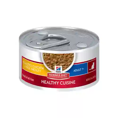 ฮิว,science,diet,กระป๋อง,กระป๋องแมว,กปแมว,กป,อาหารเปียก,can,โต,adult,แก่,7+,+7,senior