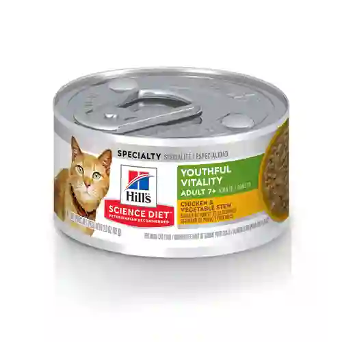 ฮิว,science,diet,กระป๋อง,กระป๋องแมว,กปแมว,กป,อาหารเปียก,can,โต,adult,แก่,7+,+7,senior