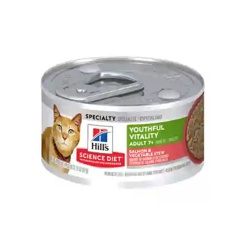 ฮิว,science,diet,กระป๋อง,กระป๋องแมว,กปแมว,กป,อาหารเปียก,can,โต,adult,แก่,7+,+7,senior