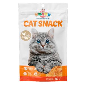 (โหล) 12x30ก. Okiko ขนมแมว รสสันในไก่สไลด์