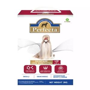 (ลัง) 4x2กก. Perfecta สุนัขโต สูตรสกินแคร์ รสแกะข้าว