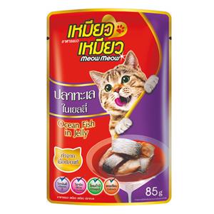 (โหล) 12x85ก. Meow Meow เหมี่ยวๆ เพาซ์แมว รสปลาทะเล