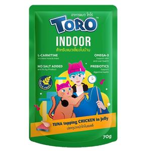 Toro เพาซ์แมว 70g. สูตร Indoor