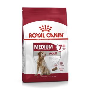Royal Canin สุนัขแก่ สูตร Medium Adult 7+ เม็ดกลาง