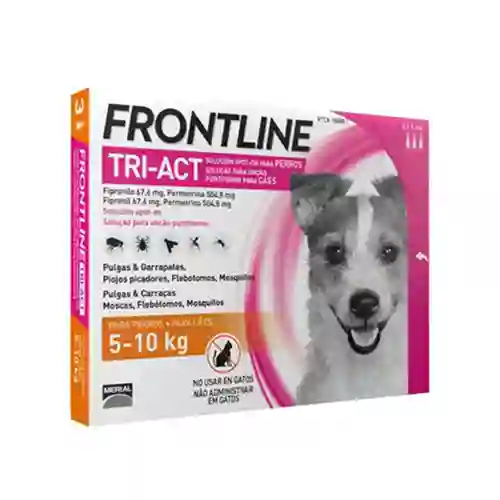 Frontline TRI-ACT ยากำจัดเห็บหมัดสุนัข ชนิดหยด 5-10กก.