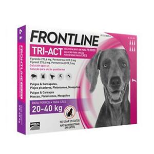 Frontline TRI-ACT ยากำจัดเห็บหมัดสุนัข ชนิดหยด 20-40กก.