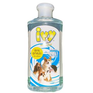 IVY แชมพูสุนัข สูตร ผิวแพ้ง่าย เห็บหมัด สีใส