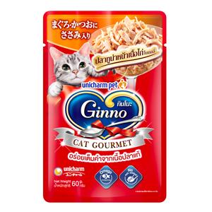 Ginno เพาซ์แมว รสทูน่าเนื้อไก่