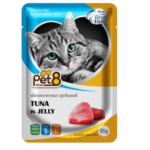 Pet8 เพาซ์แมว รสทูน่าเยลลี่