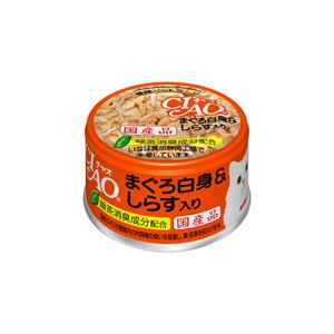 Ciao แมว รสทูน่าปลาข้าวสาร 85ก. (A-02)