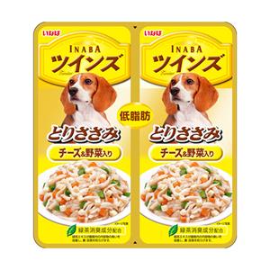 Inaba สุนัข รสสันในไก่และชีสผัก เยลลี่ 40ก. (คู่) (TW-08)