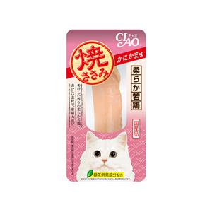 Ciao ยากิ ขนมแมว ไก่ย่าง รสปูอัด 80ก. YS-01