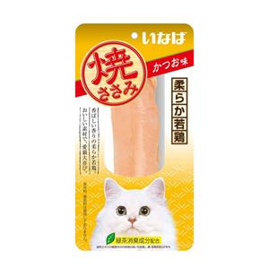 Inaba ยากิ ขนมแมว ไก่ย่าง รสทูน่าคัตซึโอะ 25ก. QYS-03