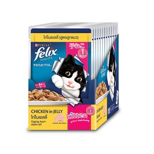 Felix เพาซ์ลูกแมว รสไก่เจลลี่ 70ก.