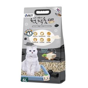 Two Two Pet ทรายแมวเต้าหู้ กลิ่นชาโคล