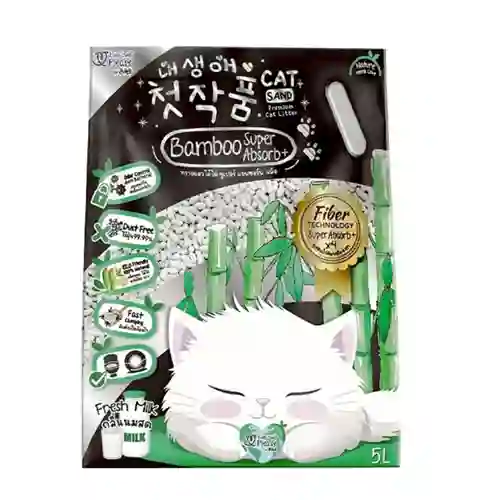 745240065562 Two Two พลีส ทรายไม้ไผ่ Two2Pet ไม้ไผ่ 5L-แบมบู ทูทูพลีส 5 L. 