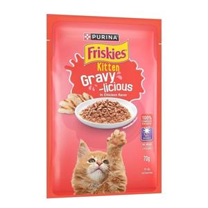 (โหล) 12x70ก. Friskies เพาซ์ลูกแมว รสไก่