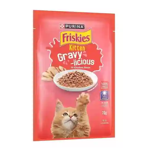 (โหล) 12x70ก. Friskies เพาซ์ลูกแมว รสไก่