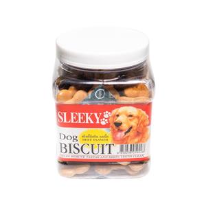 Sleeky ขนมสุนัข บิสกิต รสเนื้อ 340ก.
