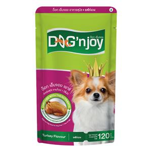 Dog'n Joy เพาซ์สุนัข รสไก่งวง 120ก.