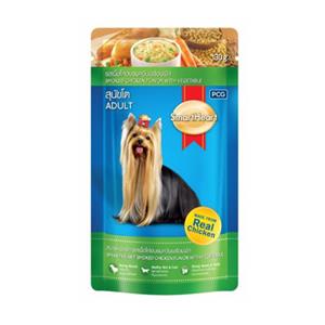 SmartHeart เพาซ์สุนัข รสไก่อบและผัก 130ก.