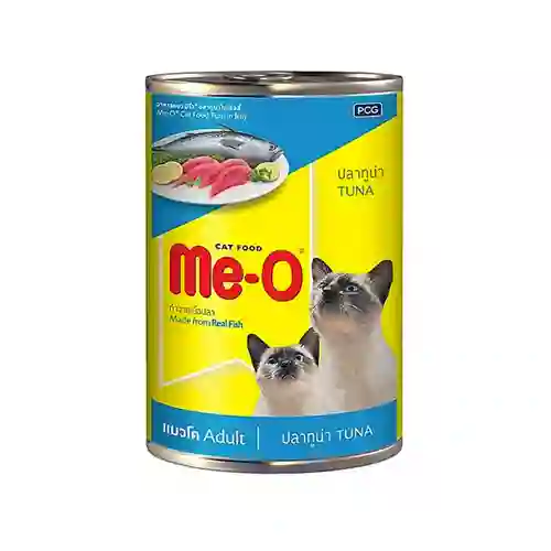 8850477517400 มีโอ แมว รสทูน่า 400g. มีโอ 400 ก.น้ำเงิน\ทูน่า 400 g. meo,me-o,,กระป๋อง,กระป๋องแมว,กปแมว,กป,อาหารเปียก,can,โต,adult
