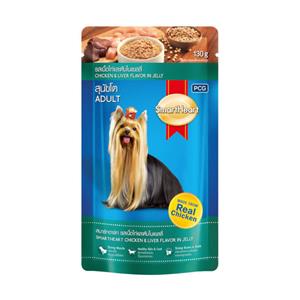 SmartHeart เพาซ์สุนัข รสไก่ตับ 130ก.