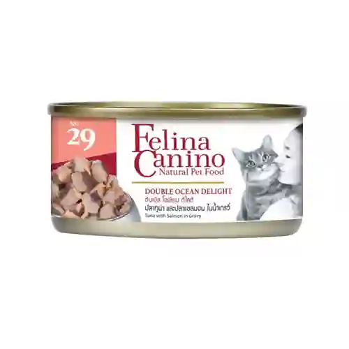 เฟลินา คานิโน,อาหารกระป๋อง,ทูน่า,ปลาตาหวาน,น้ำเกรวี่,กระป๋อง,กระป๋องแมว,กปแมว,กป,อาหารเปียก,can,โต,adult