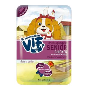 Vif เพาซ์สุนัข สูตรไก่เทราต์เกรวี่