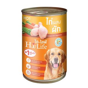 Hi-Life สุนัข รสไก่ผัก Chicken&Vegetable  400ก.