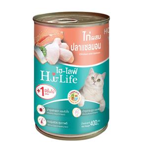 Hi-Life รสไก่และแซลมอน Chicken&Salmon 400ก.