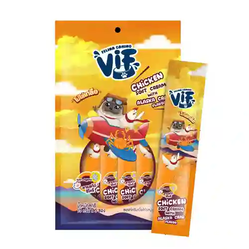 vif,แมวเลีย,ครีม,ขนมแมว,ทานเล่น,เลีย,creamy,cream