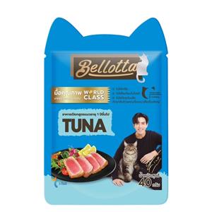 (โหล) 12x40ก. Bellotta Mini มินิ เพาซ์แมว รสทูน่า Tuna