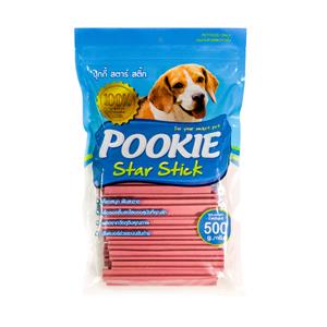 Pookie ขนมสุนัข ขัดฟัน รสสตอร์เบอรี่ ชมพู