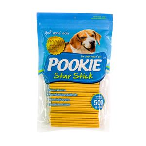 Pookie ขนมสุนัข ขัดฟัน รสไก่ เหลืองเข้ม
