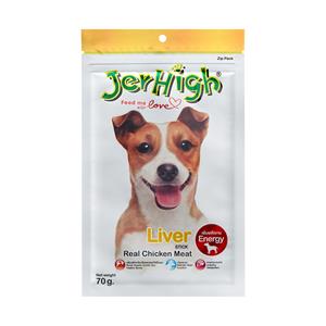 Jerhigh ขนมสุนัข รสตับ 70ก.