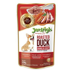 Jerhigh เพาซ์สุนัข รสไก่และเป็ด