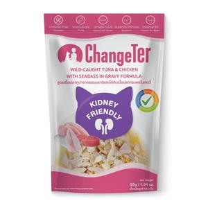 Changeter เพาซ์แมว รส ทูน่าไก่ปลากะพงเกรวี่