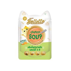 Bellotta Soup เพาซ์แมว รสครีมมี่ทูน่าผัก3สี