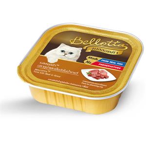 Bellotta ถาดแมว รสทูน่าและเนื้อวัว 80ก.