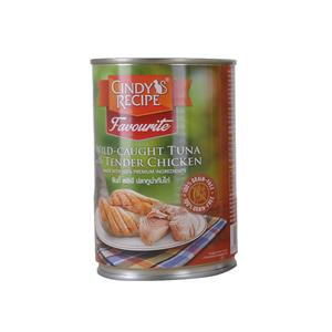 Cindy Recipe แมว รสทูน่าไก่ 400ก.