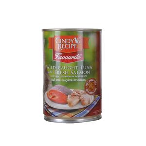Cindy Recipe แมว รสทูน่าแซลมอน 400ก.