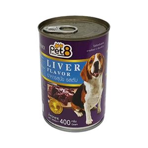 Pet8 สุนัข รสตับ 400ก.