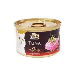 Pet8 Gold แมว รสทูน่าเกรวี่ CC54  85ก.
