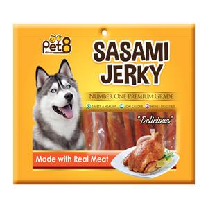 Pet8 ขนมสุนัข สันในไก่ห่อแท่งเกลียว JJ404 360ก.