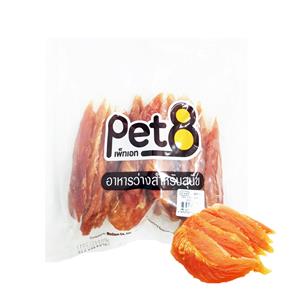 Pet8 ขนมสุนัข สันในไก่อบแห้ง JJA43 450ก.