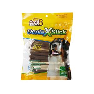 Pet8 ขนมขัดฟันสุนัข 2สี รสตับ JDT04