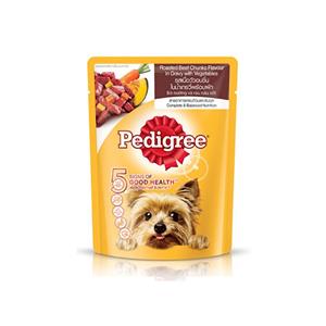 Pedigree เพาซ์สุนัข รสเนื้ออบ 80ก.