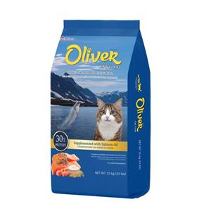 Oliver แมวโต รสแซลมอนข้าว