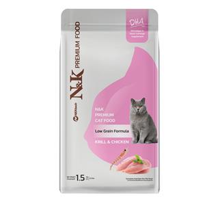 N&K แมวโต สูตรคริลล์ออย และ ไก่